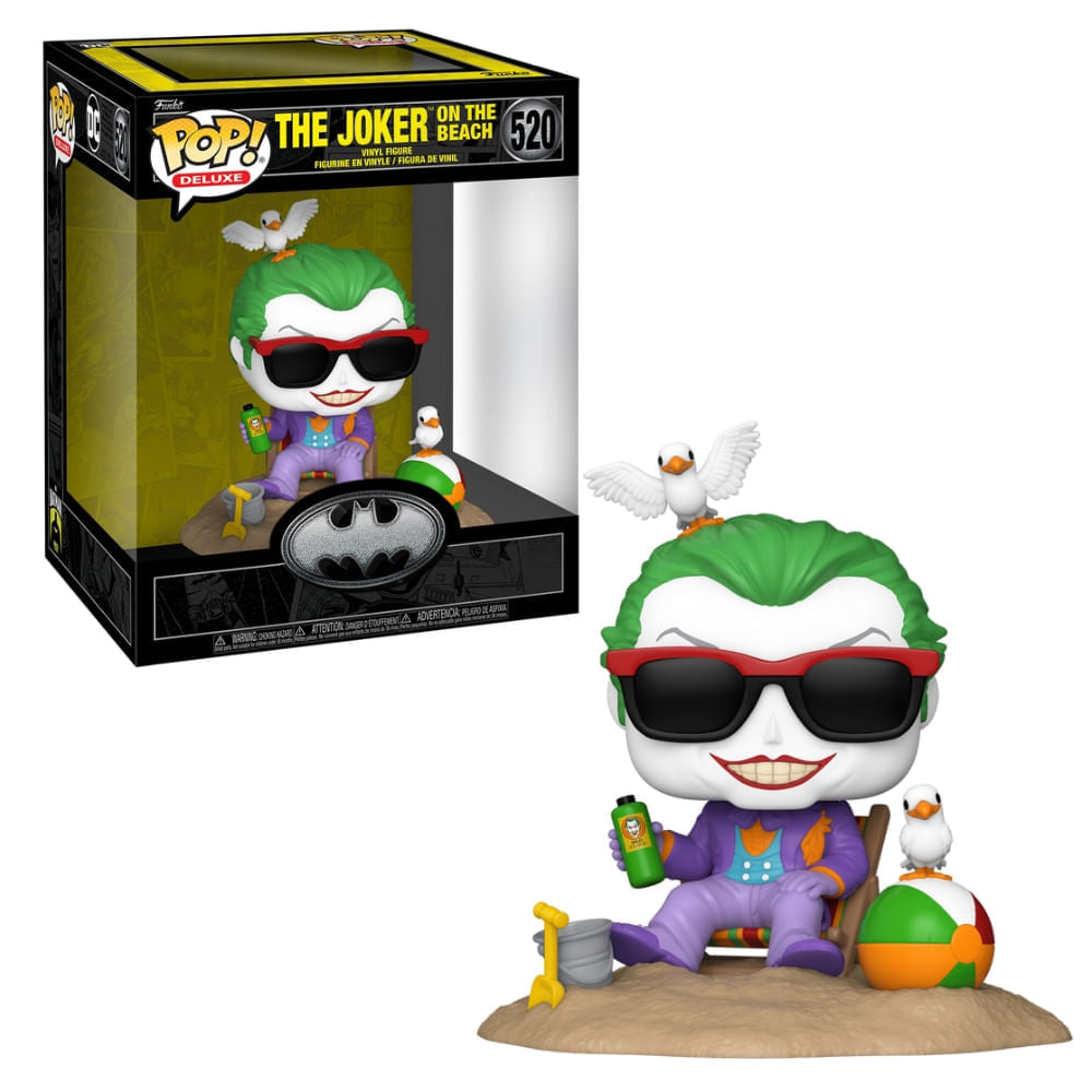 Boneco Funko Pop! Deluxe DC Comics - Batman 85 Anos - Coringa na Praia (1989)