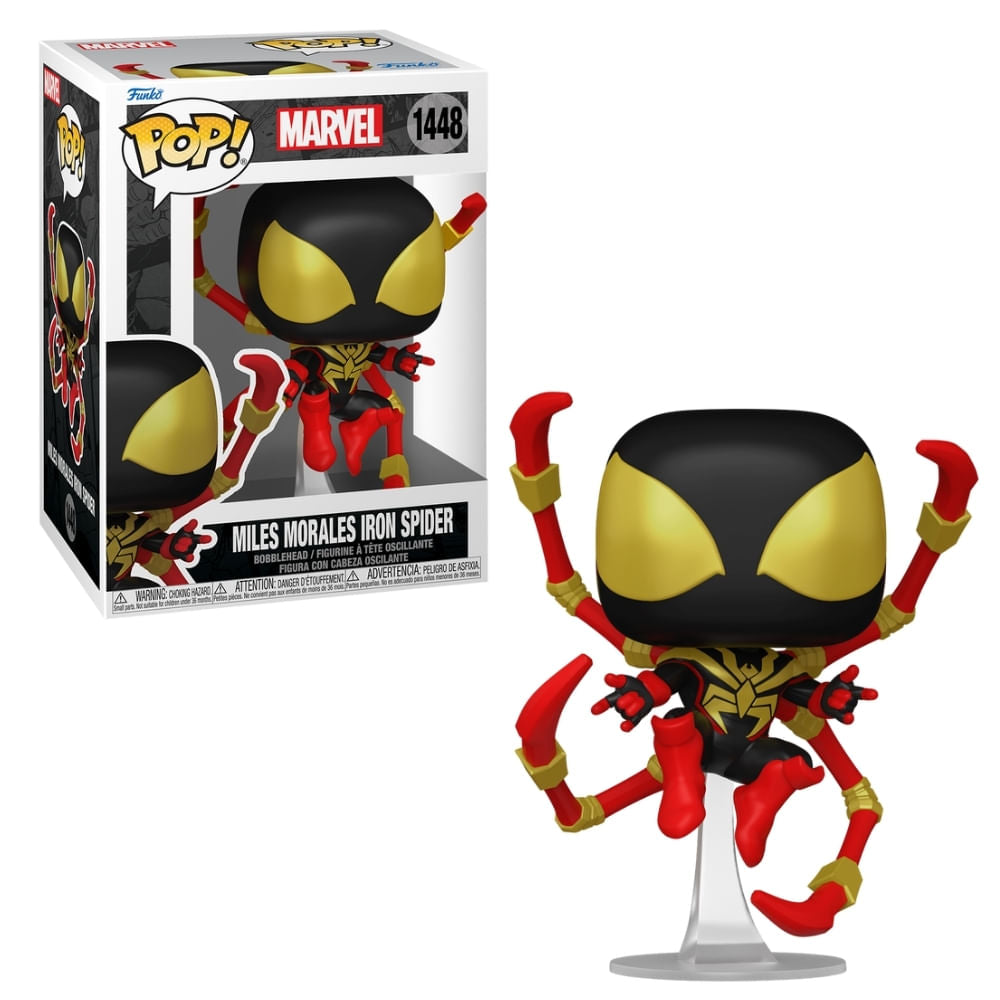 Boneco Funko Pop! Marvel HQ Homem-Aranha - Miles Homem-Aranha de Ferro