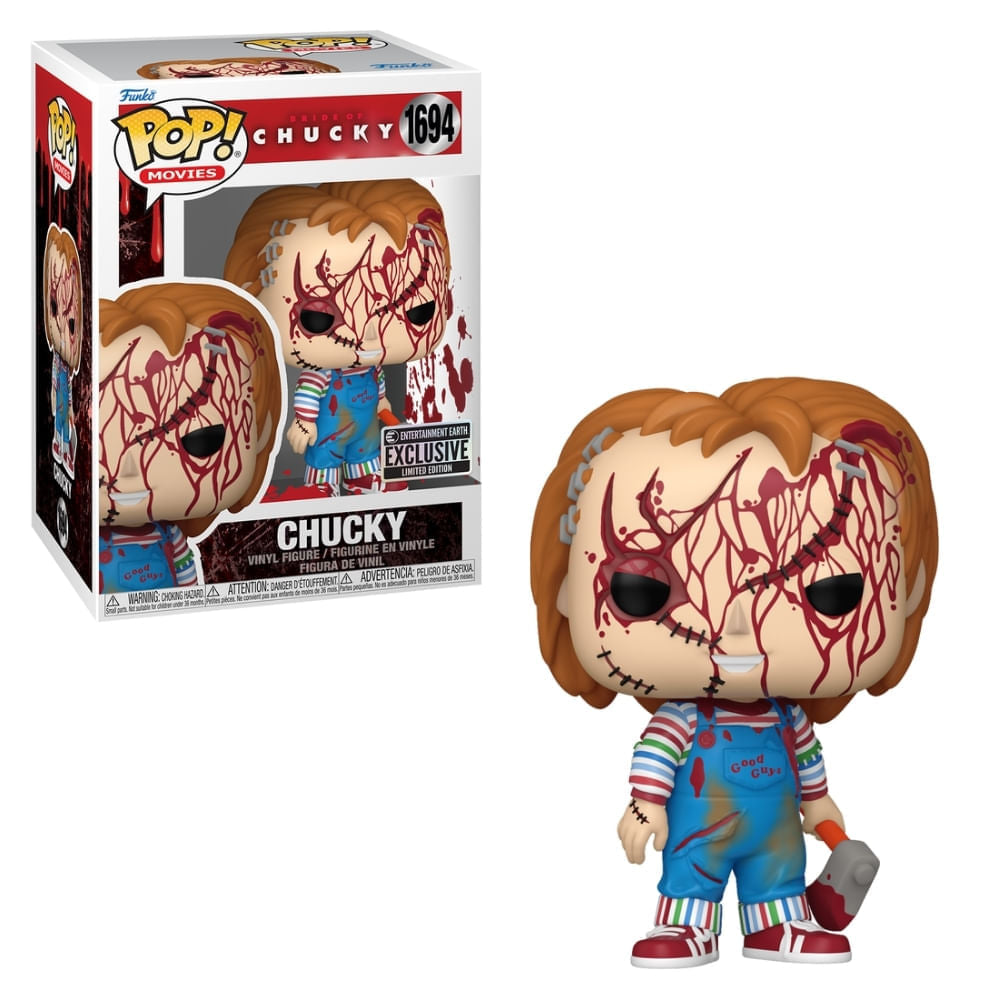 Boneco Funko Pop! A Noiva do Chucky - Chucky com Sangue