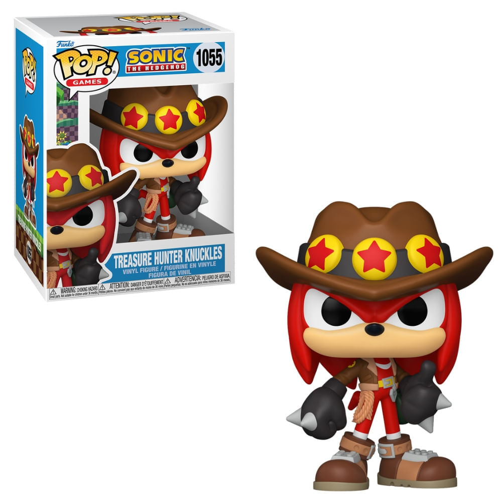 Boneco Funko Pop! Sonic The Hedgehog - Caçador de Tesouros Knuckles