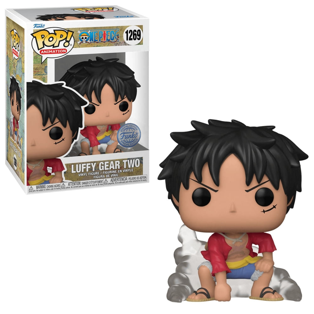 Boneco Funko Pop! One Piece - Luffy Gear Two com Chase