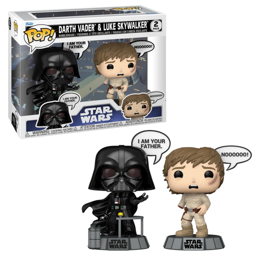 Boneco Funko Pop! Star Wars Sayings - Darth Vader e Luke