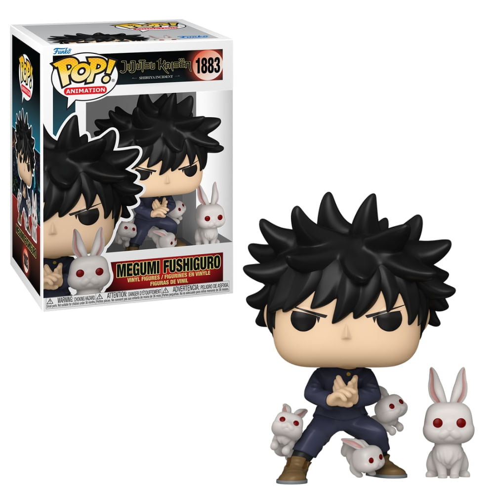 Boneco Funko Pop! & Buddy Jujutsu Kaisen - Megumi com Coelhos