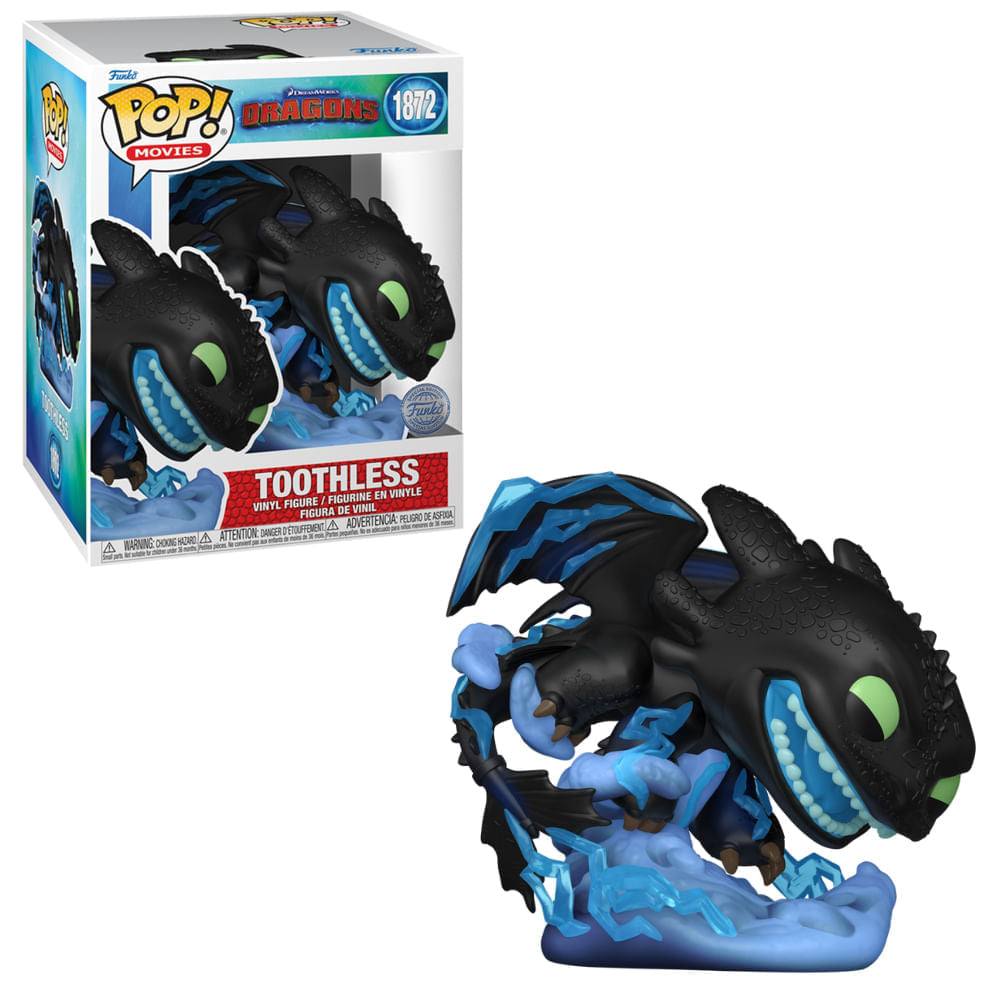 Boneco Funko Pop! Premium Como Treinar Seu Dragão - Banguela Alfa