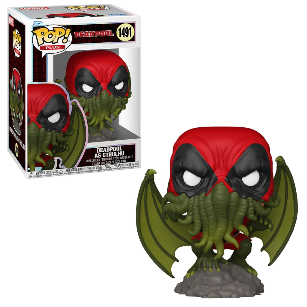 Boneco Funko Pop! Plus Marvel Deadpool Literaruta Clássica - Cthulhu