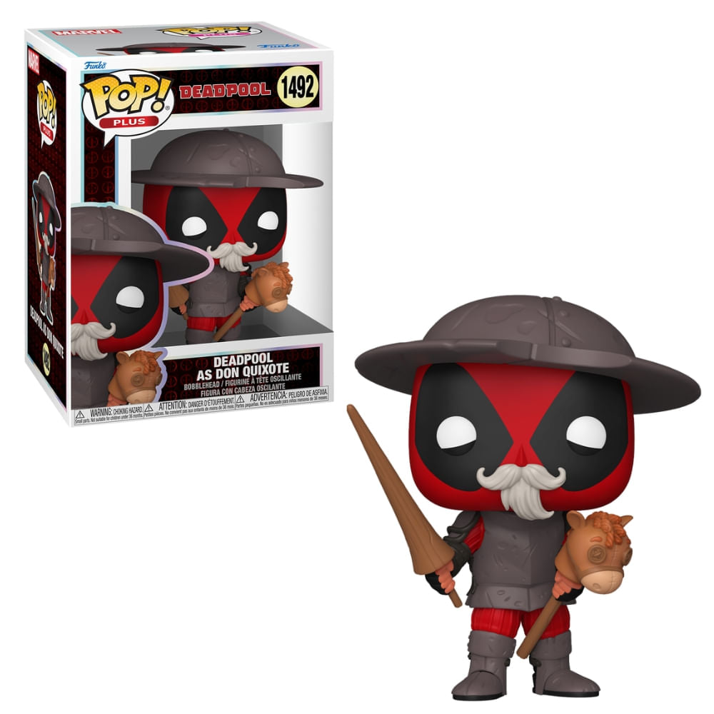 Boneco Funko Pop! Plus Marvel Deadpool Literaruta Clássica - Don Quixote