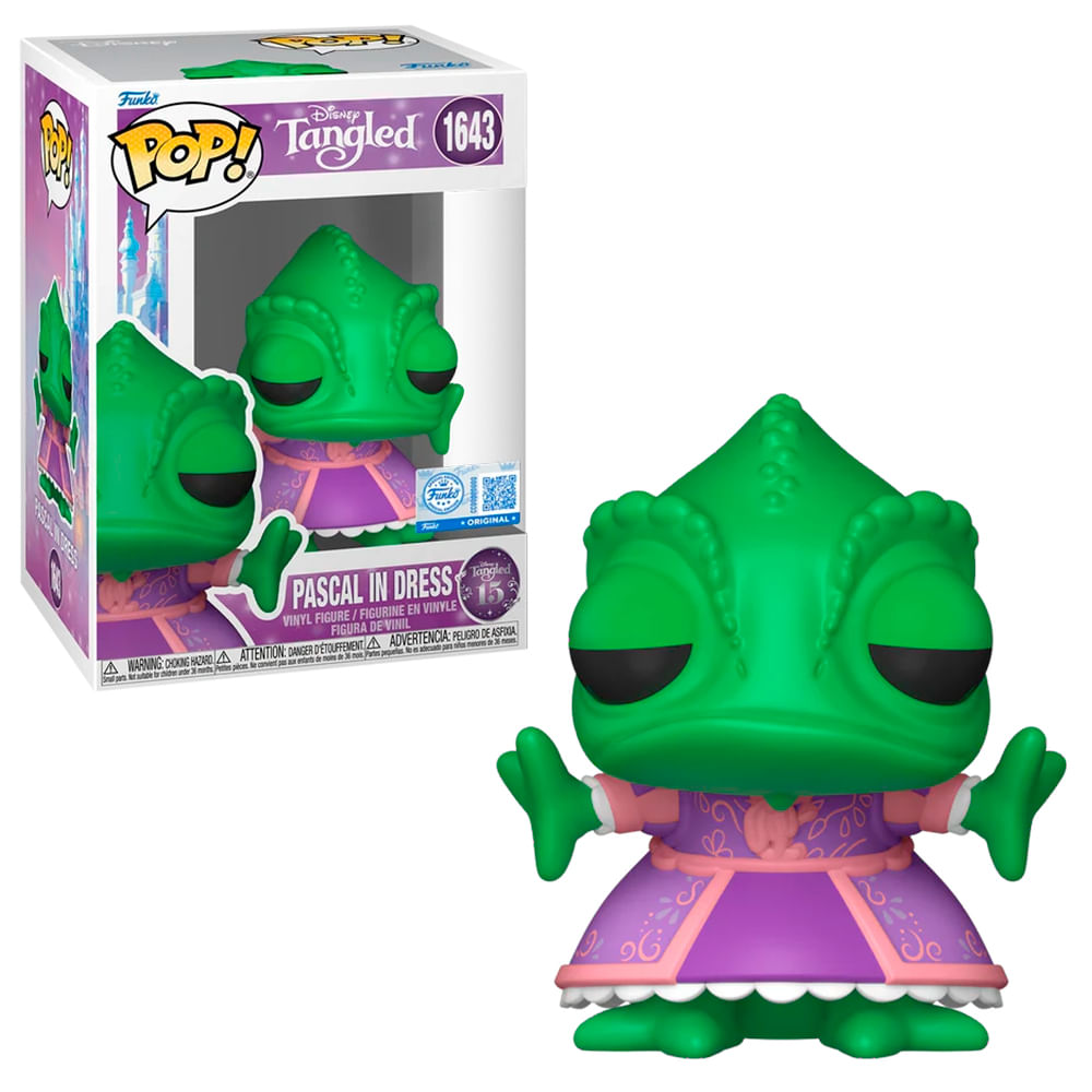 Boneco Funko Pop! Exclusivo Disney Enrolados - Pascal de Vestido