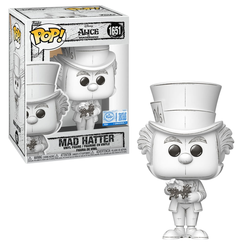 Boneco Funko Pop! Exclusivo Disney Esboços - Chapeleiro Maluco