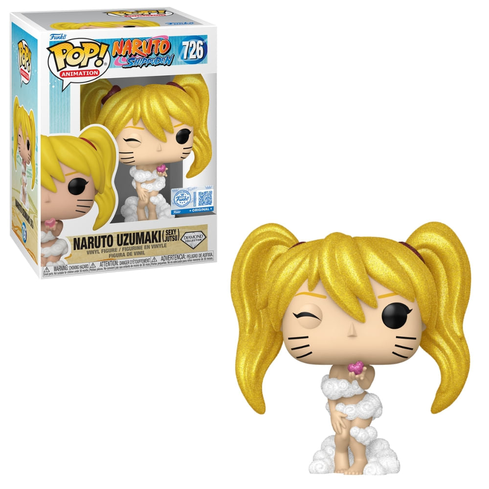 Boneco Funko Pop! Naruto Clássico - Naruto Jutsu Sexy (Glitter)