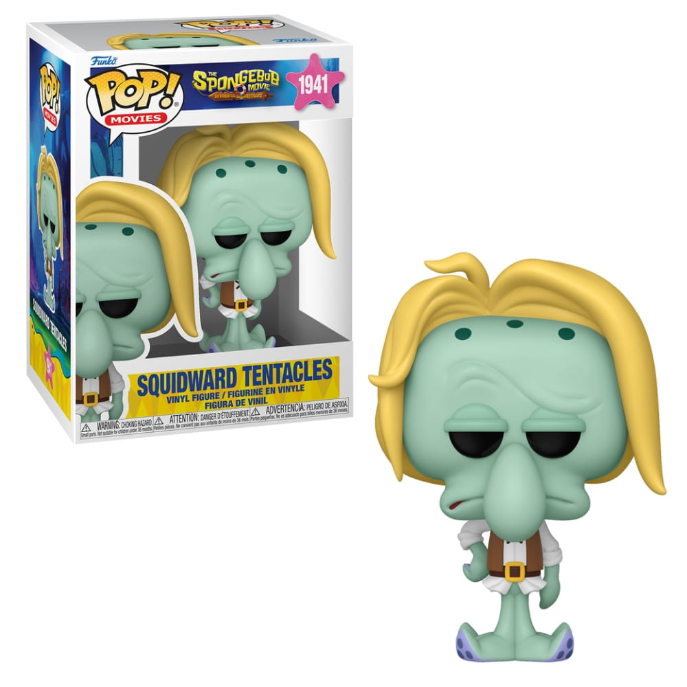 Boneco Funko Pop! Bob Esponja O Filme - Lula Molusco Pirata