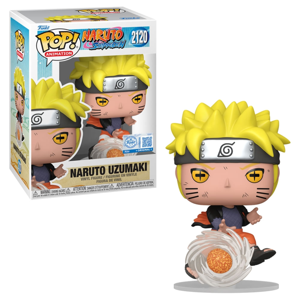 Boneco Funko Pop! Exclusivo Naruto Shippuden - Naruto (Lava Rasenshuriken)