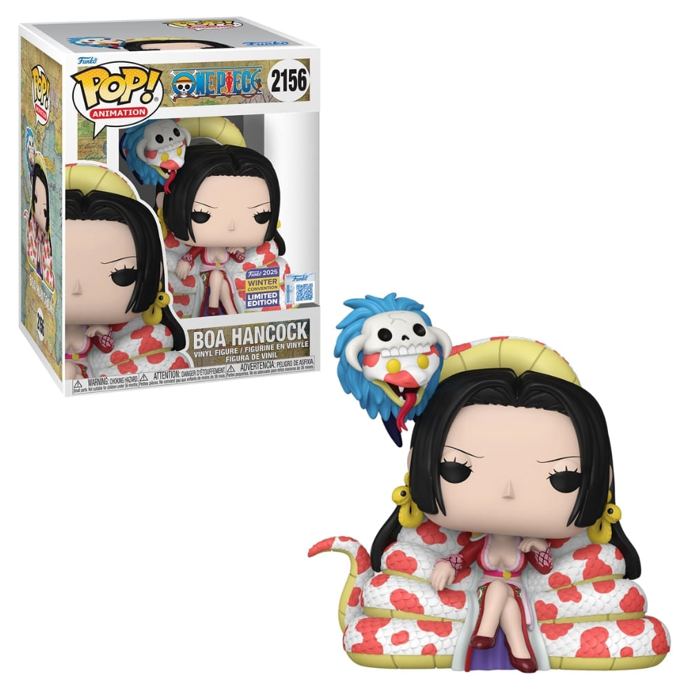 Boneco Funko Pop! Premium Exclusivo CCXP25 One Piece - Boa Hancock no Trono