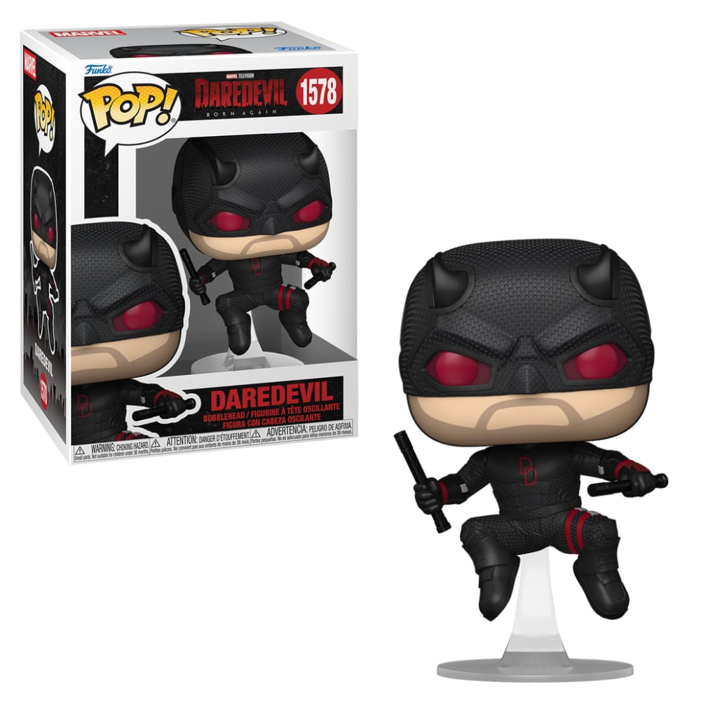 Boneco Funko Pop! Marvel Demolidor Renascido - Demolidor Traje Preto
