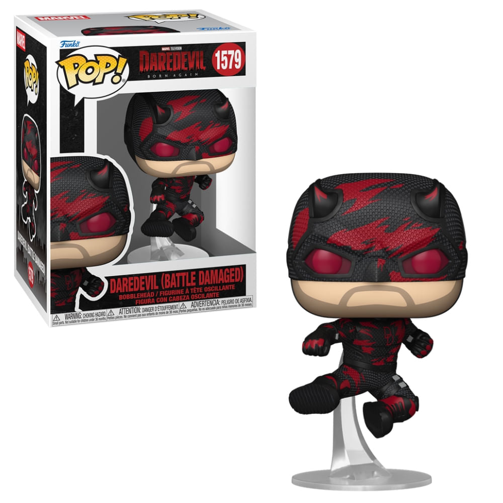 Boneco Funko Pop! Marvel Demolidor Renascido - Demolidor (Traje Danificado)