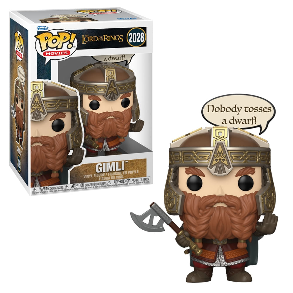 Boneco Funko Pop! Sayings O Senhor dos Anéis - Gimli