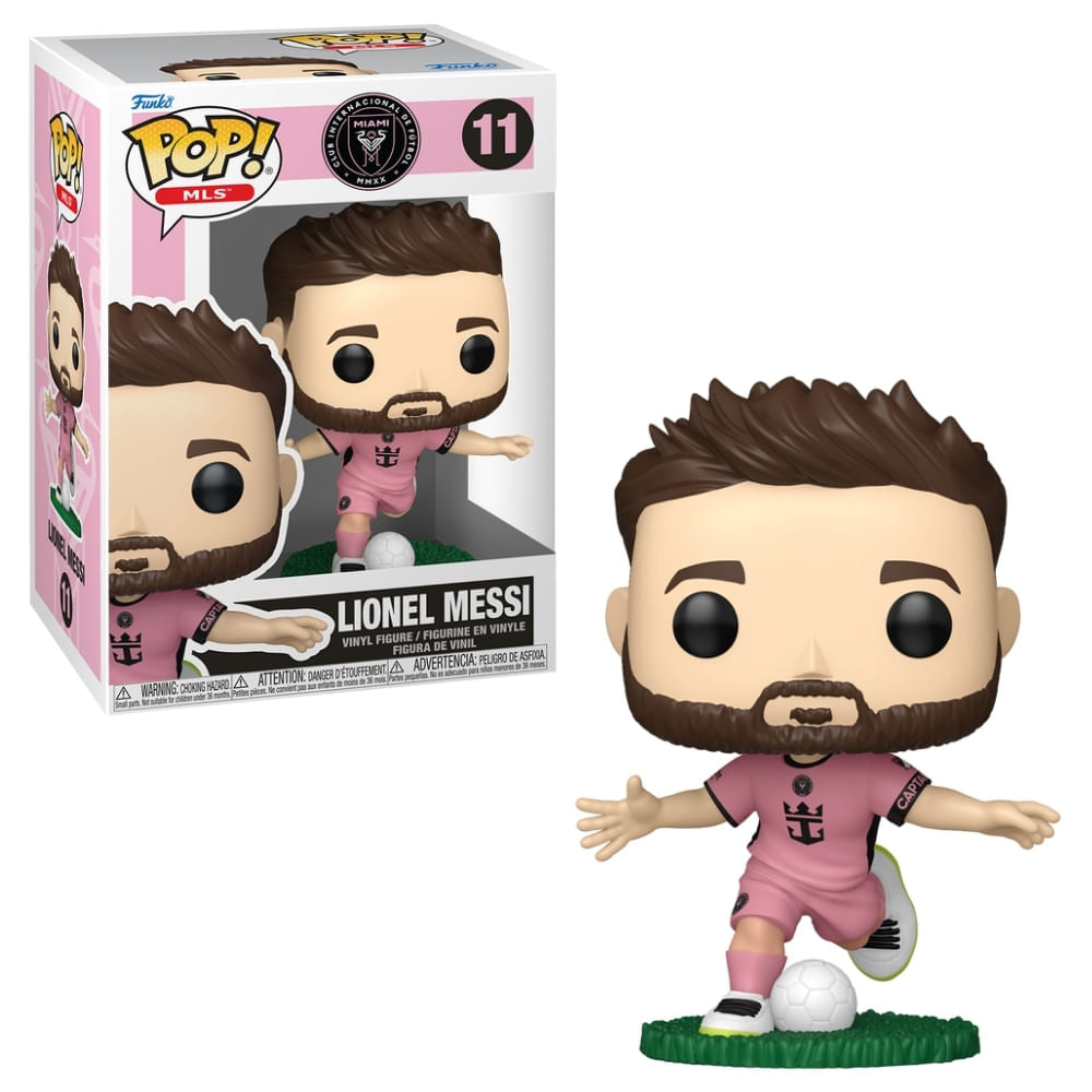 Boneco Funko Pop! Inter Miami - Lionel Messi (Uniforme Rosa)