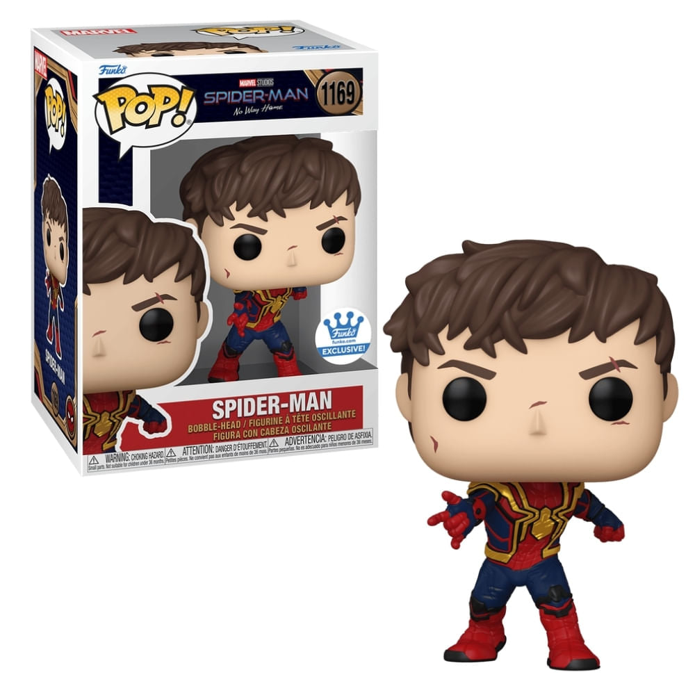 Boneco Funko Pop! Marvel Homem-Aranha Sem Máscara