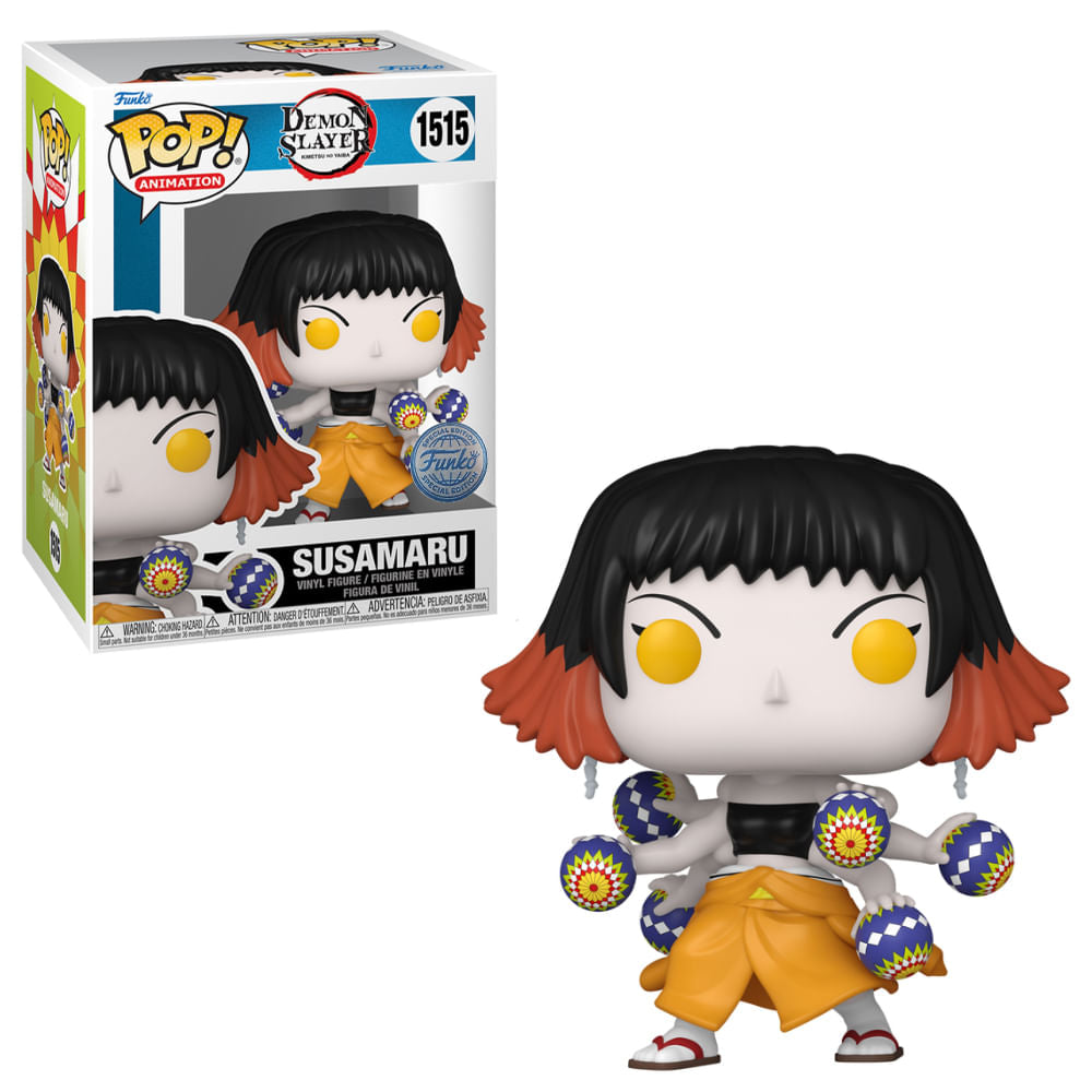 Boneco Funko Pop! Demon Slayer - Susamaru com Temari