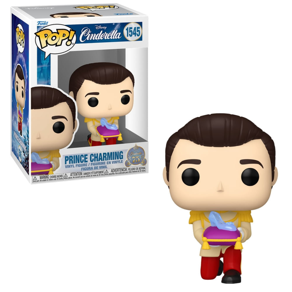 Boneco Funko Pop! Disney Cinderela 75 anos - Príncipe Encantado