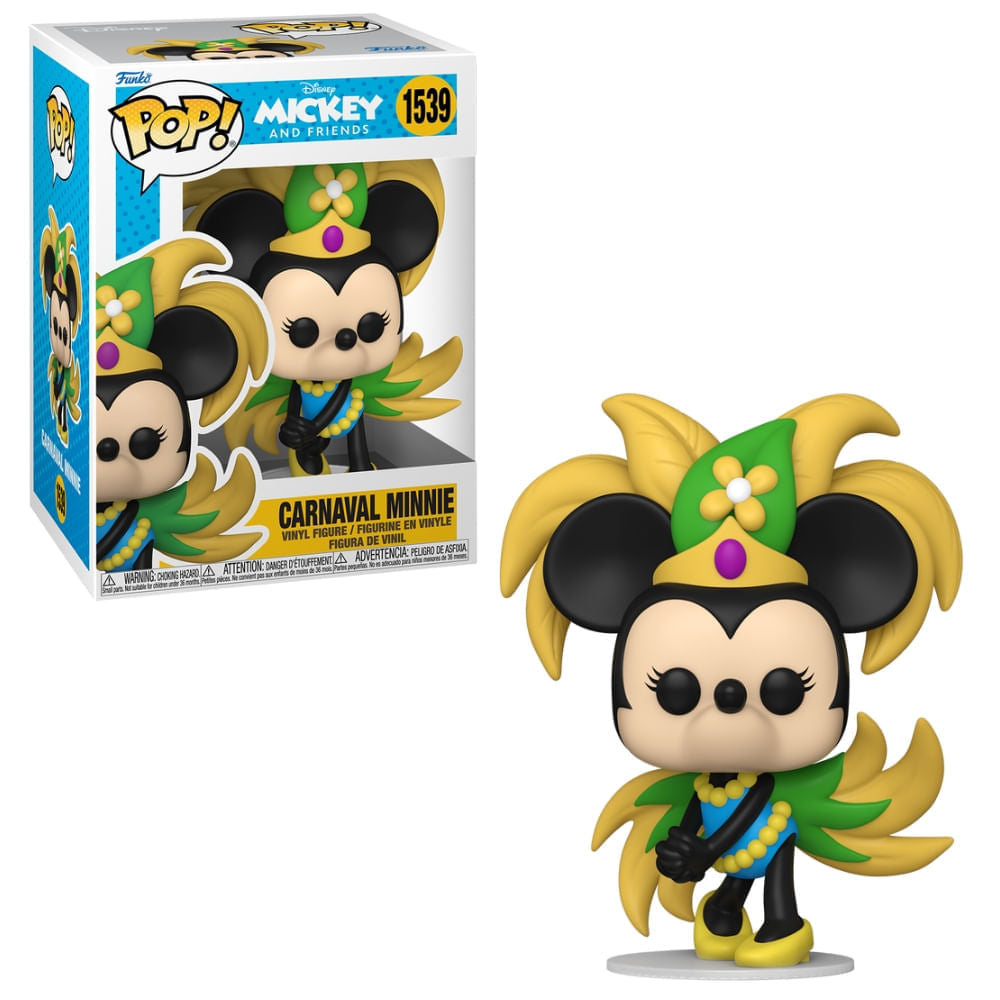 Boneco Funko Pop! Disney Mickey pelo Mundo - Minnie Carnavalesca