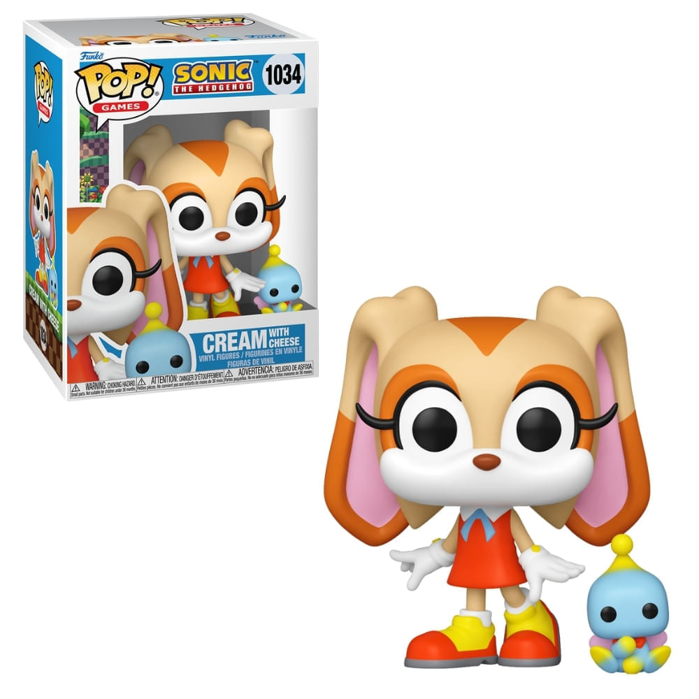 Boneco Funko Pop! & Buddy Sonic The Hedgehog - Cream e Cheese