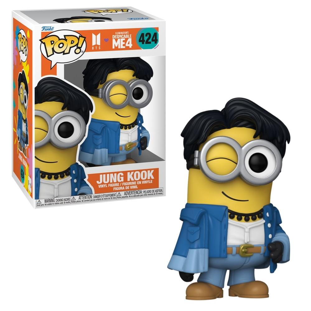 Boneco Funko Pop! Rocks BTS x Meu Malvado Favorito 4 - Jung Kook