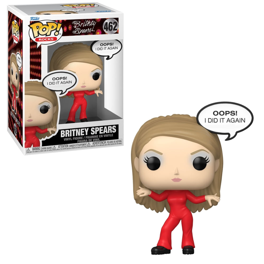 Boneco Funko Pop! Rocks Sayings - Britney Spears Oops, I Did it Again