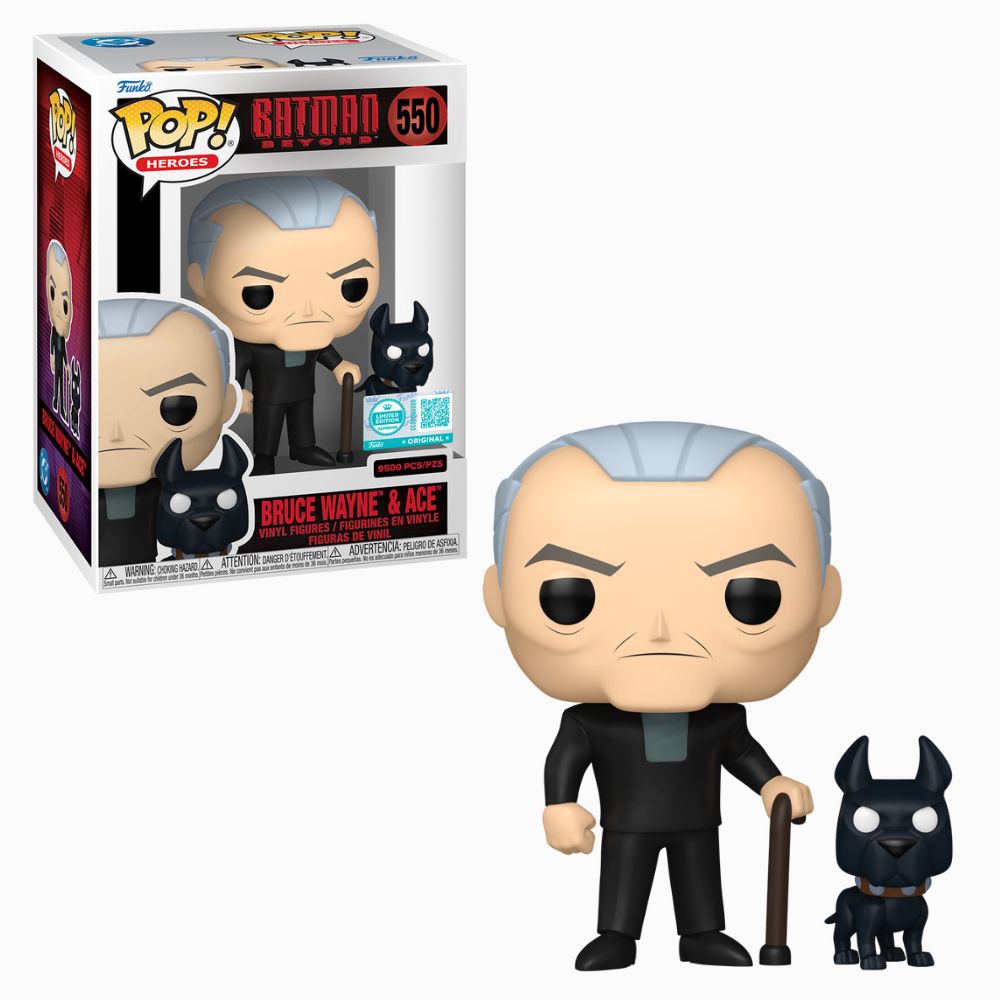 Boneco Funko Pop! Pop! & Buddy Edição Limitada DC Batman do Futuro - Bruce Wayne e Ace