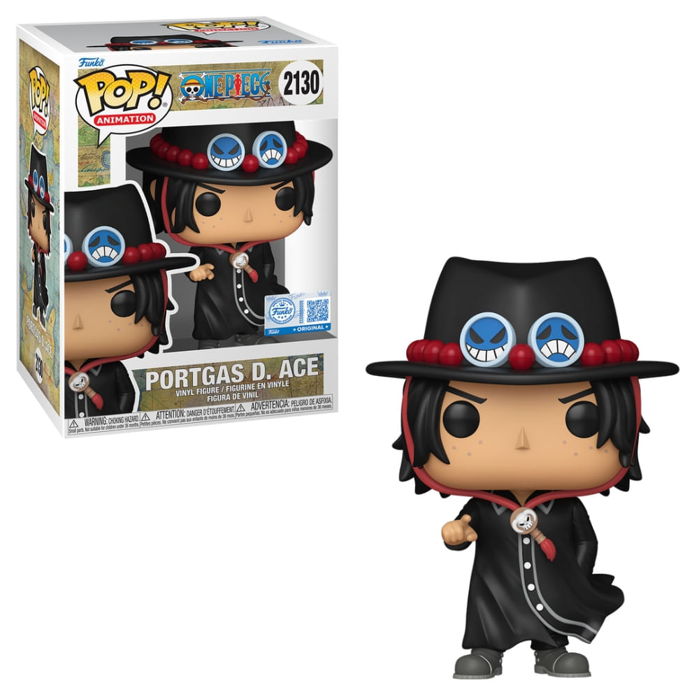 Boneco Funko Pop! Exclusivo One Piece - Portgas D. Ace de Casaco