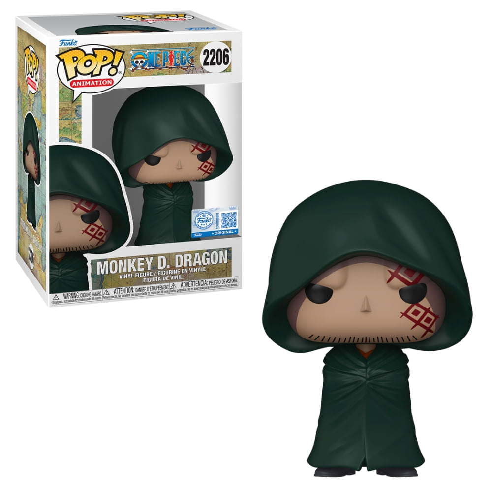 Boneco Funko Pop! Exclusivo One Piece - Monkey D. Dragon com Chase