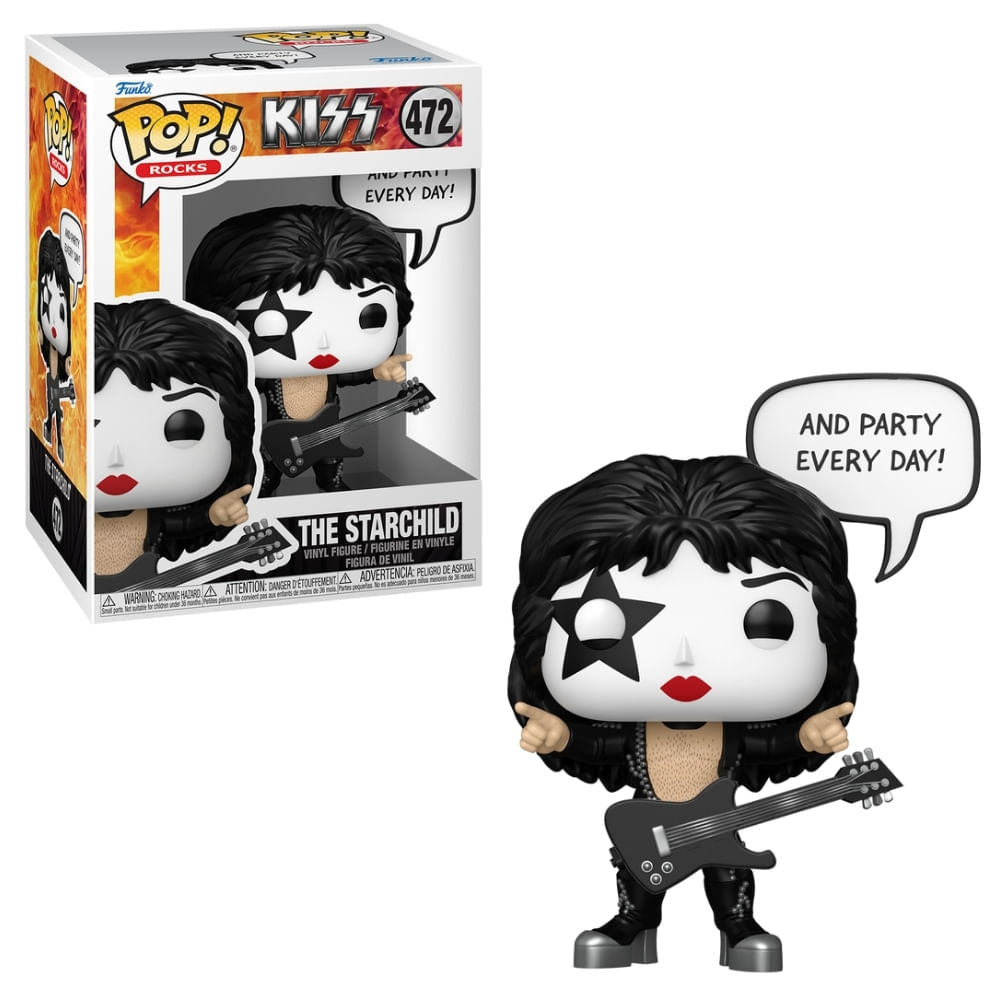 Boneco Funko Pop! Sayings Rocks Kiss - Paul Stanley (The Starchild)