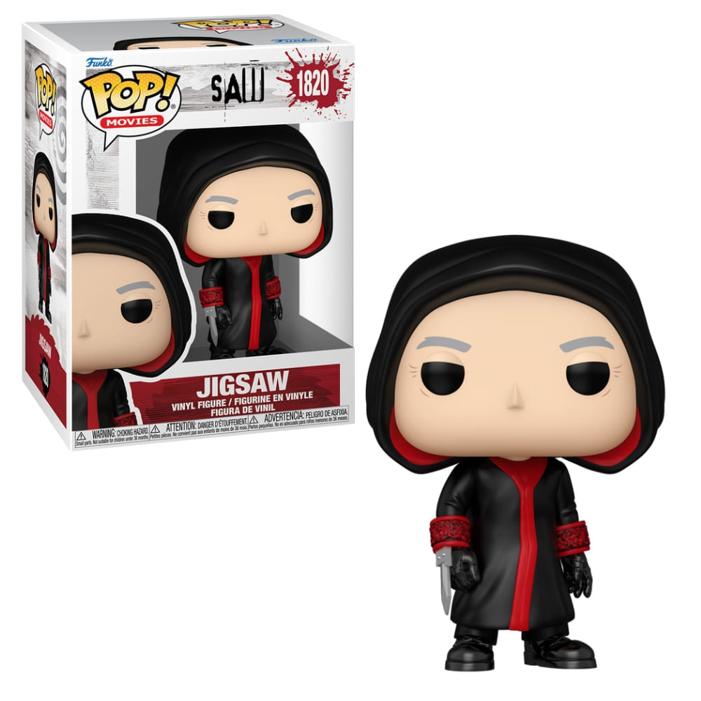 Boneco Funko Pop! Jogos Mortais - Jigsaw Killer com Chase