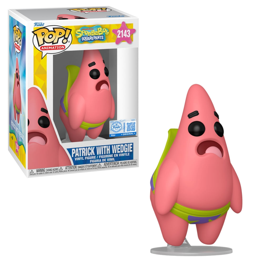 Boneco Funko Pop! Exclusivo Bob Esponja - Cuecão do Patrick