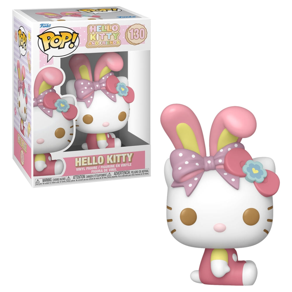 Boneco Funko Pop! Sanrio Páscoa - Hello Kitty com Orelhas de Coelho