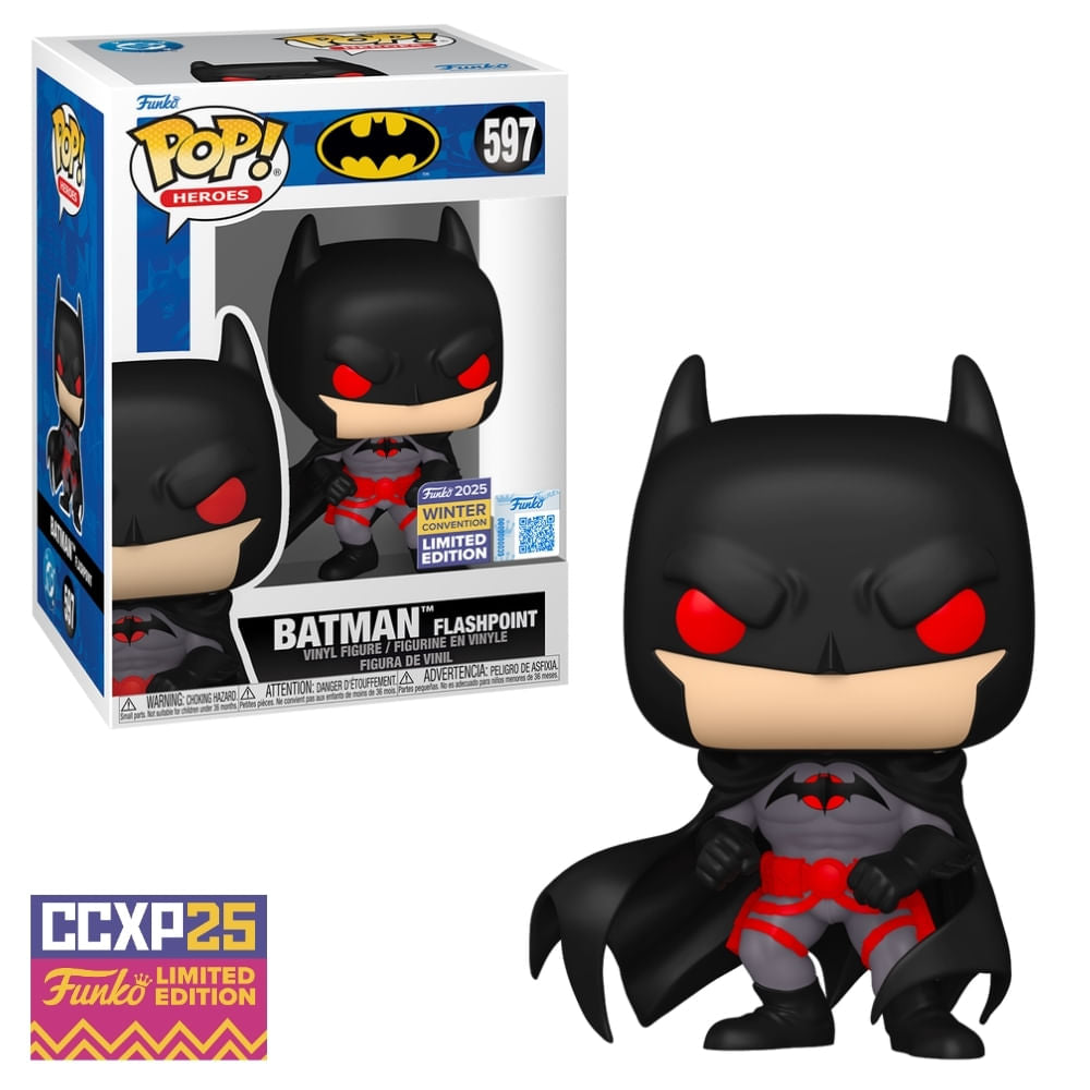 Boneco Funko Pop! Exclusivo CCXP25 DC Comics - Batman (Flashpoint)
