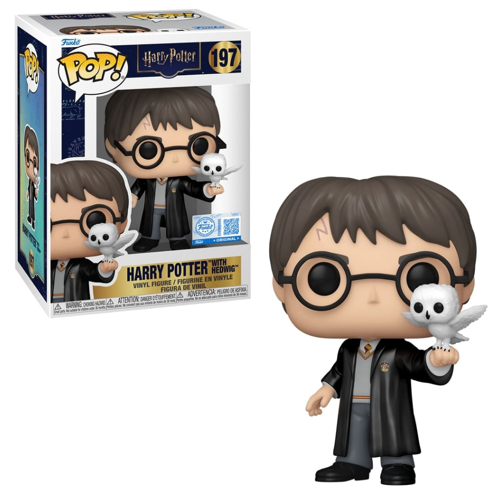 Boneco Funko Pop! & Buddy Exclusivo Harry Potter - Harry e Edwiges