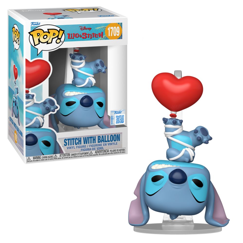 Boneco Funko Pop! Exclusivo Disney Lilo & Stitch - Stitch com Balão