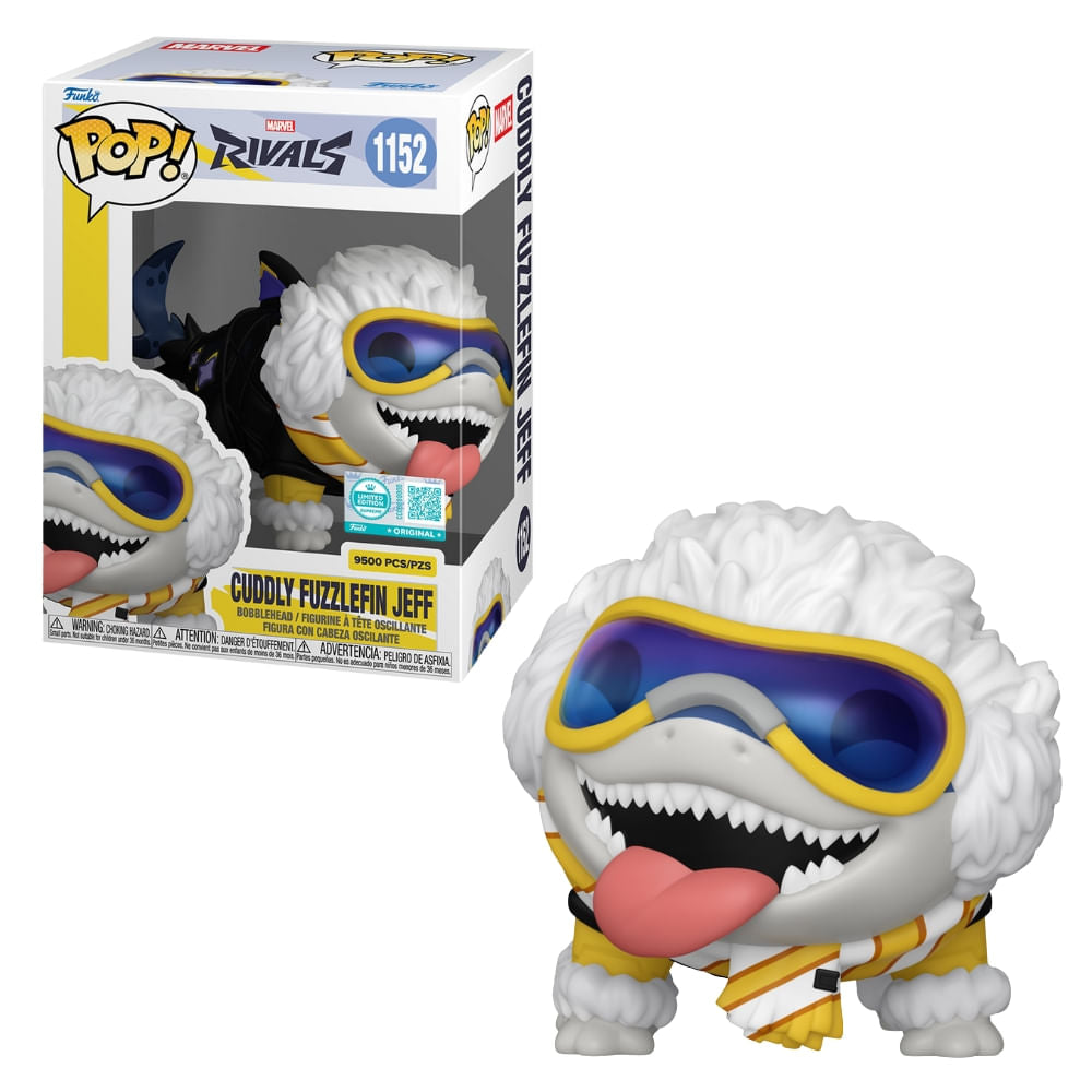 Boneco Funko Pop! Edição Limitada Marvel Rivals - Jeff Cuddly Fuzzlefin
