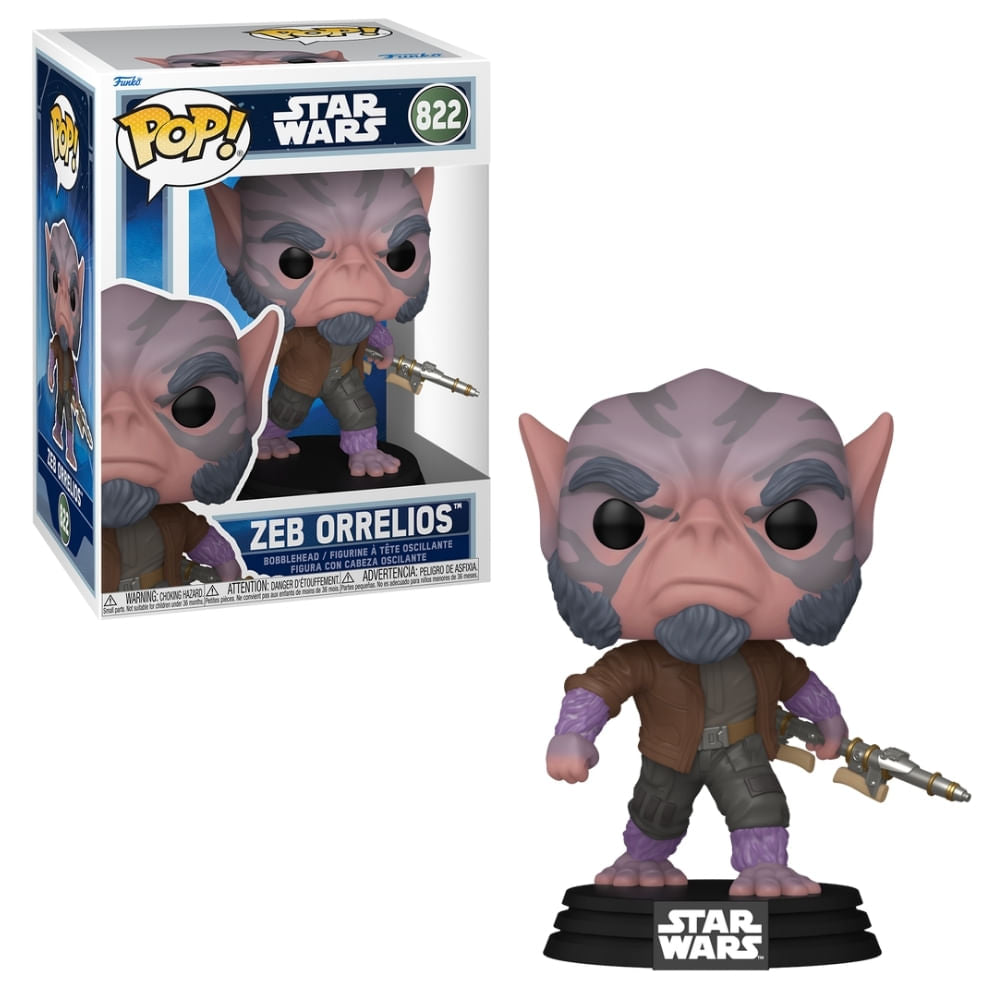 Boneco Funko Pop! Star Wars: O Mandaloriano e Grogu - Zeb