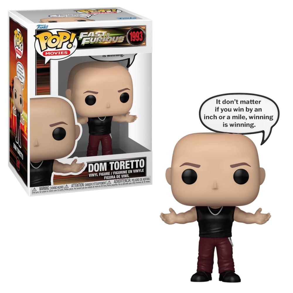 Boneco Funko Pop! Sayings Velozes e Furiosos - Dominic Toretto