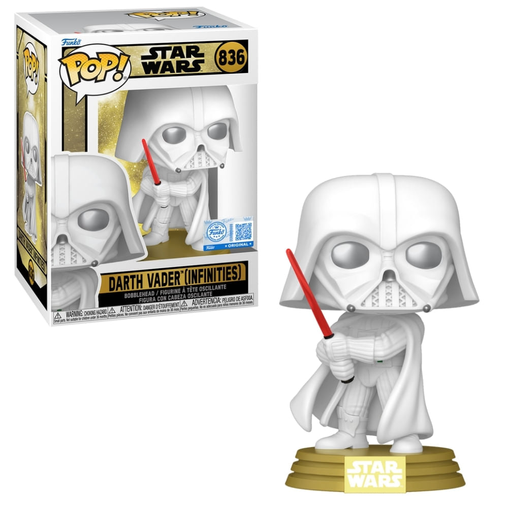Boneco Funko Pop! Exclusivo Star Wars Legends - Darth Vader (Branco)