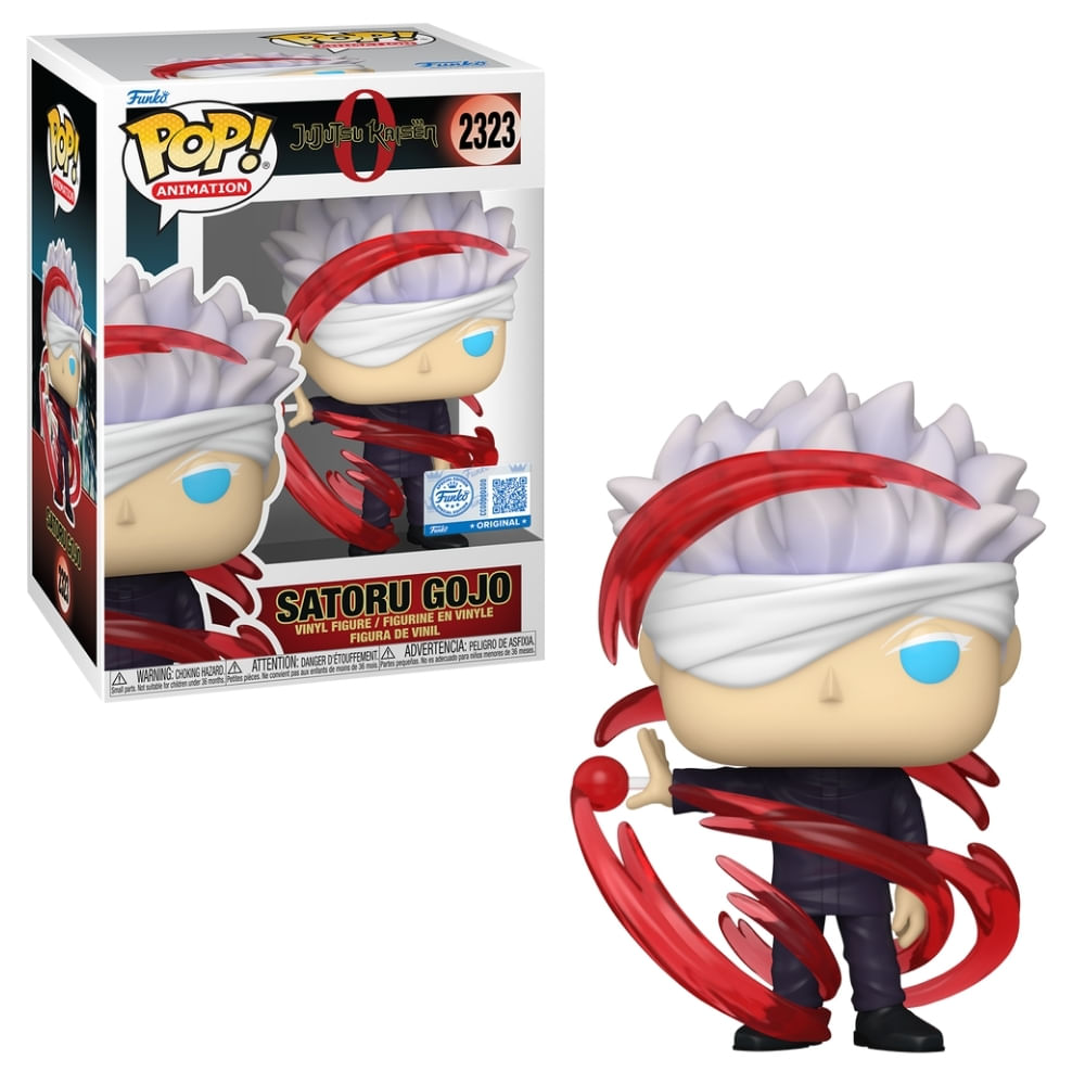 Boneco Funko Pop! Exclusivo Jujutsu Kaisen 0 - Gojo (Técnica Vermelha)
