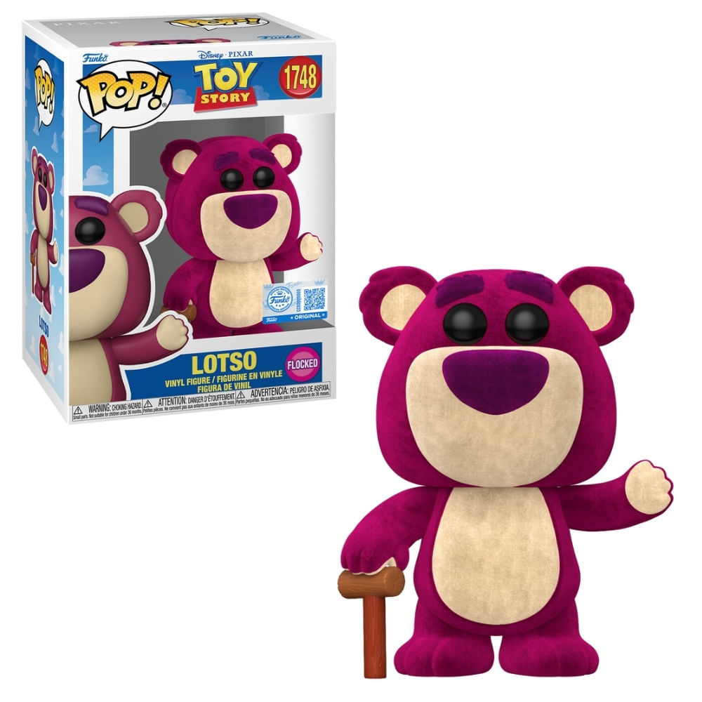 Boneco Funko Pop! Exclusivo Disney Toy Story 3 - Lotso (Flocked)
