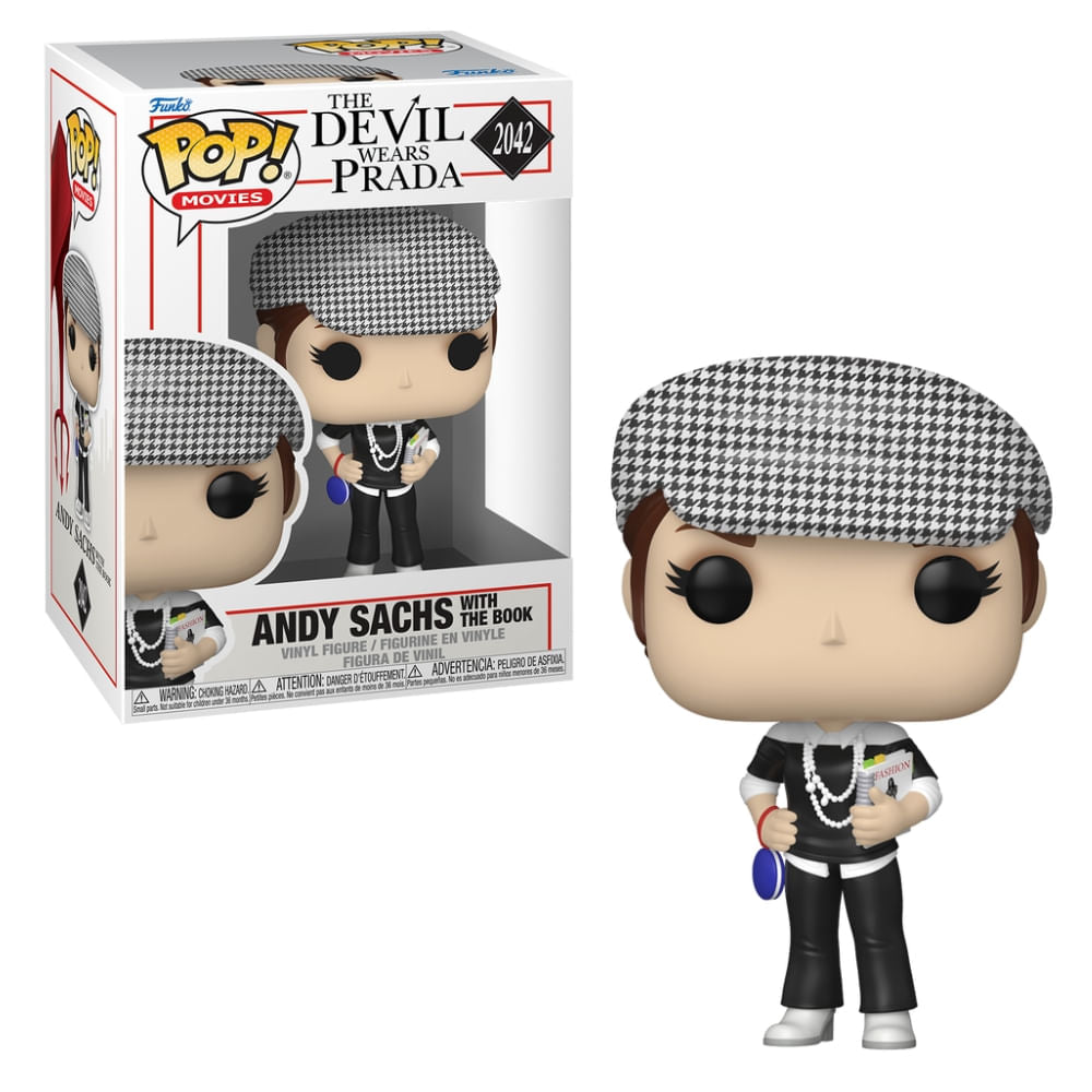 Boneco Funko Pop! O Diabo Veste Prada - Andrea Sachs e O Livro