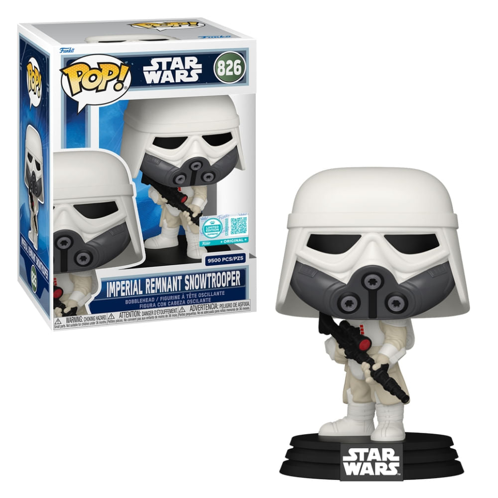 Boneco Funko Pop! Edição Limitada Star Wars: O Mandaloriano e Grogu - Snowtrooper