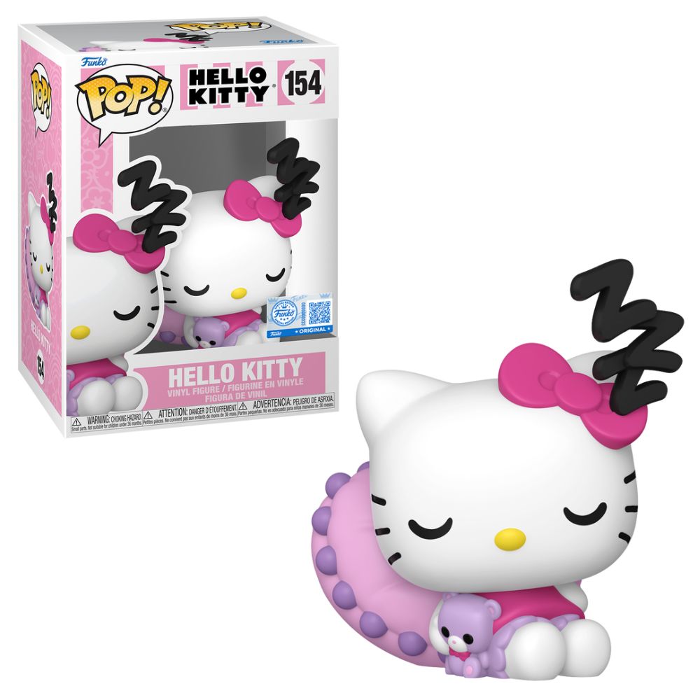 Boneco Funko Pop! Exclusivo Sanrio - Hello Kitty Dormindo
